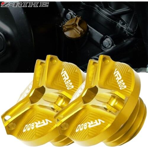 For Honda VFR800 Aluminum Motprbike Motorcycle Engine Oil Cup Oil Fill Cap For Honda VFR800 VFR 800 VFR-800 2002-2017 2016 2015