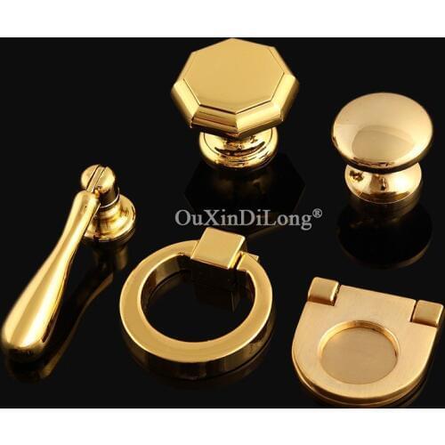 20PCS European Gold Kitchen Cabinet Pulls Handles Cupboard Wardrobe Dresser Drawer Wine Cabinet Door Handles and Knobs