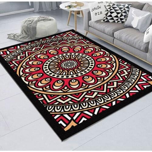 Bohemian Style Floral Pattern Carpet Child Bedroom Game Gym Play Rugs Kids Room Decor Soft Carpets 3D Printing Children Gift Mat