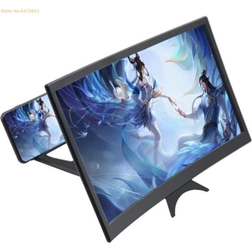 K1AB 14in Curved Screen Magnifier for Cell Phone -Magnifing Projector Screen Enlarger for Movies, Videos, and Gaming