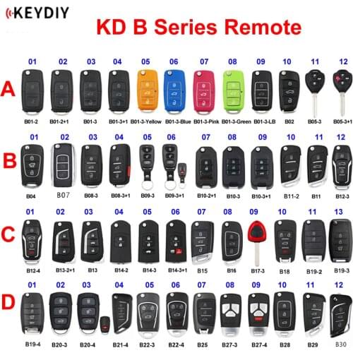 KEYDIY B Series B01 B02 B04 B05 B08 B11 B12 B15 B16 B18 B21-4 B22-4 B25 B27 B28 B29 B30 Remote Control for KD900 KD-X2 Mini KD