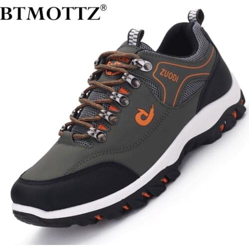 Men Treking Shoes Round Toe Climbing Hiking Shoes Outdoor Sneakers Breathable Men Trainers Comfortable Walking Casual Men Shoes
