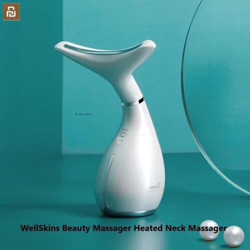 WellSkins Beauty Massager Heated Neck Massager Fine Line Fading Lift Scraping Relieve Muscle Fatigue Neck Skin Care