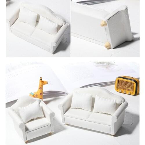 Mini Cute Sofa Pillows For Dolls Children Simulation Dollhouse Furniture Toys Miniature Doll House Miniature Figures Small House
