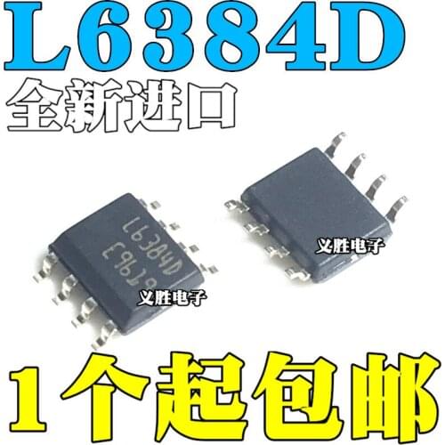 10pcs/lot Brand new original L6384D L6384 bridge driver-external switch SOP8 patch 8 feet