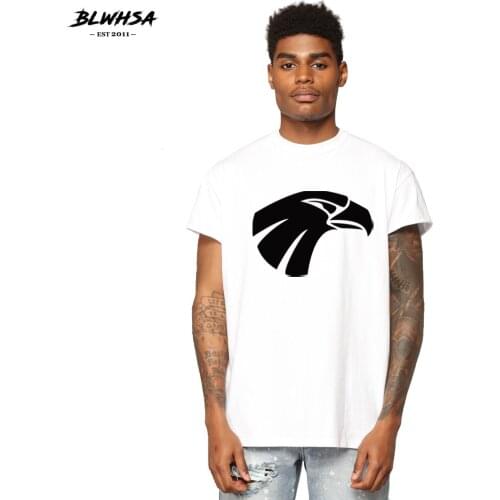 BLWHSH New Eagle Printing T Shirt Men Cartoon Fashion Cotton Hip Hop T-shirt Eagle Printed Brand Funny For Men Plus Tops Clothes