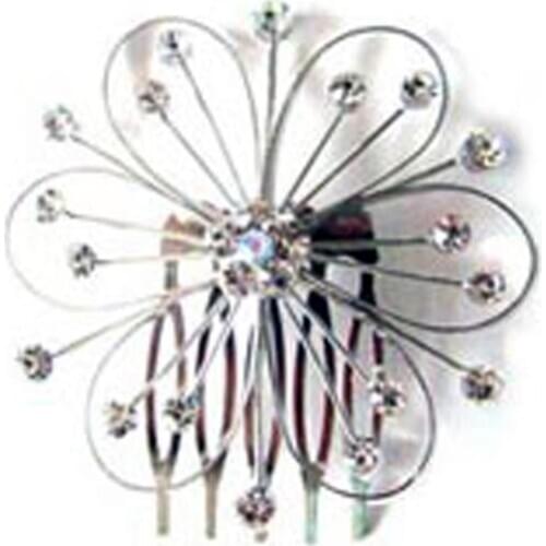 New clear AB crystal stones wire fashion flower hair comb prom headwear jewelry ornament accessories 60pcs lot free shippin