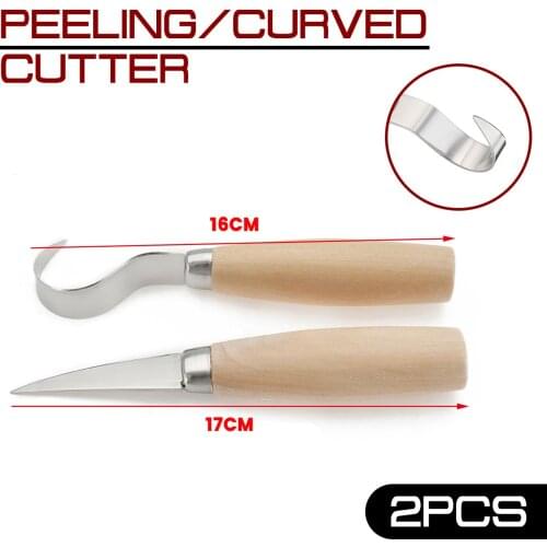 Hook Knife Whittling Beaver Craft Woodcut Woodworking Craft Graver Cutter DIY Hand Tool Wood Carving Tool Set