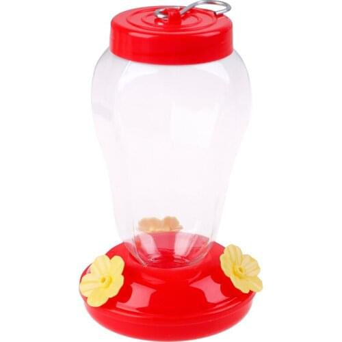 Field Feeding Hummingbird Bottle Hanging Hummingbird Garden Outdoor Plastic Flower Iron Hook Feeder Yard Window Bird Drinker