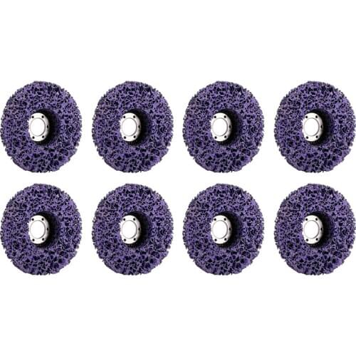 8Pcs 125Mm Poly Strip Disc Abrasive Wheel Paint Rust Remover Clean Grinding Wheels for Durable Angle Grinder