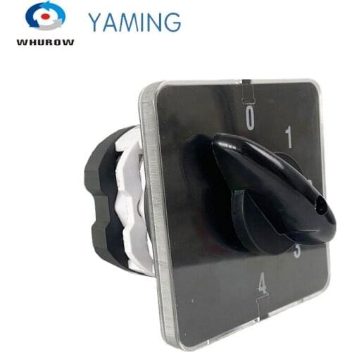 YMZ12-50/2 Multi 0-4 Positions 660V 50amp Three Stages 2 Poles Silver Contact 8 Terminals LW31 Changeover Rotary Cam Switch