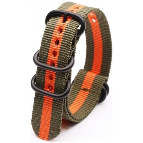 Newest High Quality Nylon Watch Band With Stainless Steel Buckle Woven Bracelet Nylon Automatic Mechanical Universal Watch Band