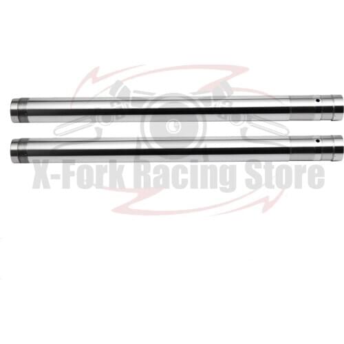 Front Inner Fork Tubes Pipes Silver Pair For KAWASAKI KLX250R 1994-1996 1995 KLX250SR 1993-1997 44013-1387 44013-1388 43x590mm