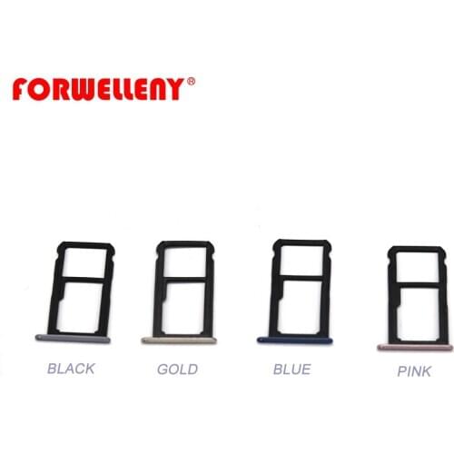 For Huawei P10 Lite Micro Sim Card Holder Slot Tray Replacement Adapters Black Gold Blue Pink