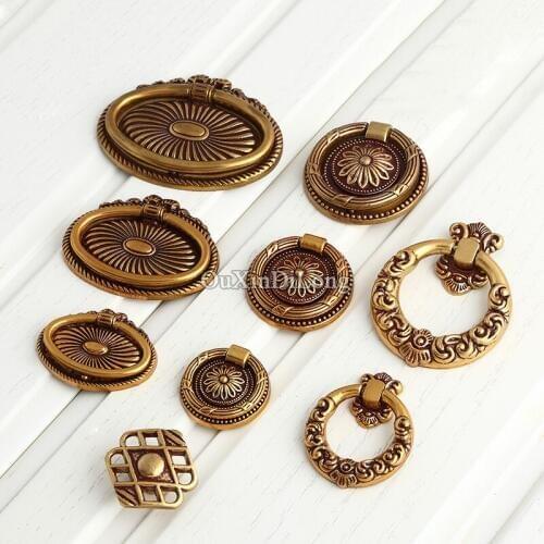 High Quality 20PCS European Antique Kitchen Door Furniture Handles Hardware Cupboard Wardrobe Drawer Cabinet Pulls Knobs&Handles