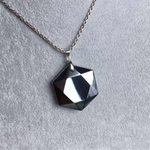2019 Genuine Terahertz Natural Stone Pendants Six Stars Pendant Necklace Health Energy Powerful Luck Fashion Jewelry Pendant