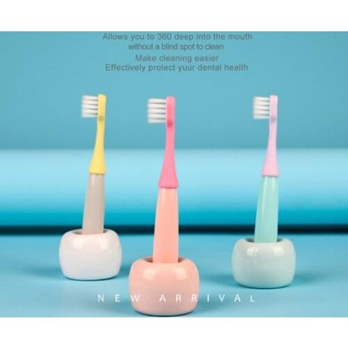 3 Pcs/Set Soft Bristles Cute Children Toothbrushes Cartoon Mushroom Head Teeth Brush Baby Kids Dental Oral Hygiene Care