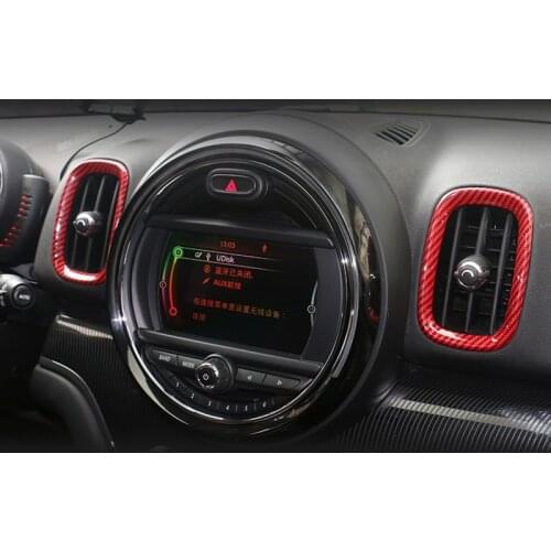 4Pcs/lot ABS 6 Color Car Interior Dashboard Air Conditioner Outlet Decorative Cover Sticker Car Styling For MINI Countryman F60