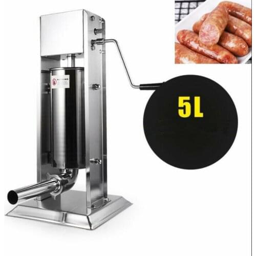5L strengthened type new powerful gear stystem CE certificate vertical manual sausage filler