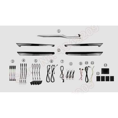 64 Colors Set For Lexus RX 2016-2020 Button Control Car Decorative LED Atmosphere Lamp illuminated Strip Neon Ambient Light