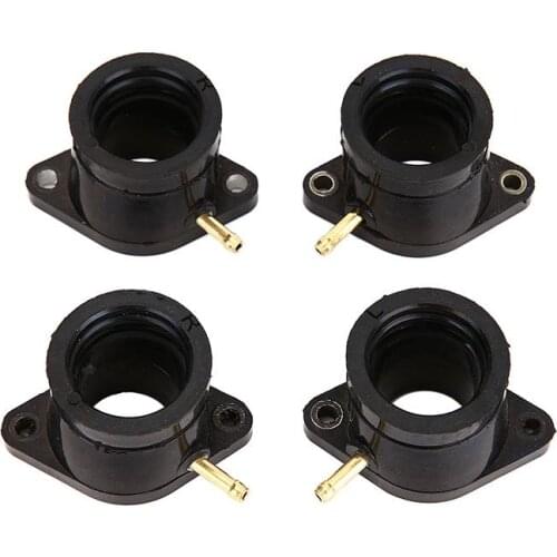 4 Pcs Motorcycle Carburetor Intake Manifold Boot Adapter for Yamaha XJ650 XJ750 5G2-13586-02-00 5G2-13596-01-00