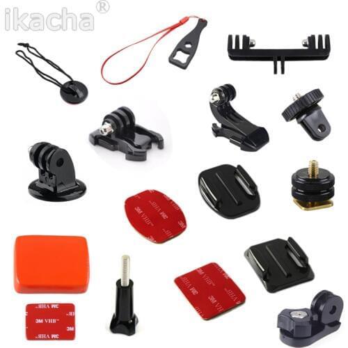 For Gopro Accessories For Gopro Hero 6 For Xiaomi yi Eken H9R Mount Selfie Stick Tripod Action Camera Accessories