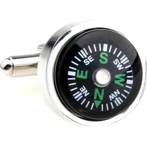 Free shipping functional cufflinks compass factory supply copper alloy anti-oxidation cufflinks wholesale&retail