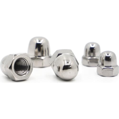 Acorn Cap Nut M3 M4 M5 M6 M8 M10 M12 M14 M16 304 Stainless Steel Decorative Cover Dome Cap Nuts DIN1587