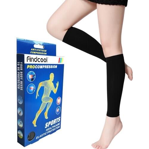 Findcool Yoga Calf Supports Comperssion 20-30 mmHg Legwarners for Relieve Muscle Soreness and Varicose Veins