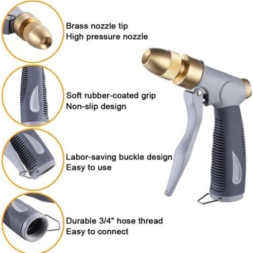 High Pressure Power Water Washer Adjustable Spray Garden Hose Nozzle Car Washing Tool