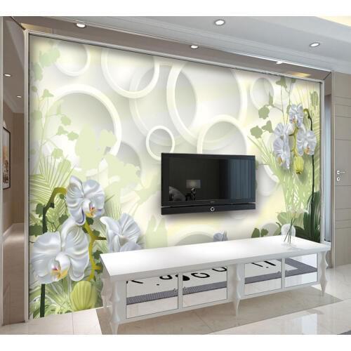 Colorful Flower Mural Photo Wallpaper 3D Stereo Relief abstract Art Wall Restaurant Living Room Bedroom Wallpaper 8D wall Mural