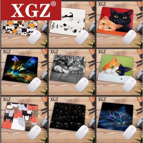 XGZ Big Promotion 22x18cm cartoon cute cat head cool design desk mouse pad notebook gaming keyboard animal