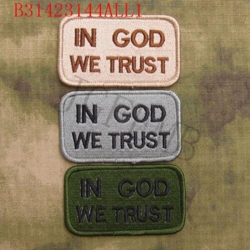 Full Embroidered Act of Valor 160th SOAR Devgru SealTeam6 IN GOD WE TRUST Embroidery