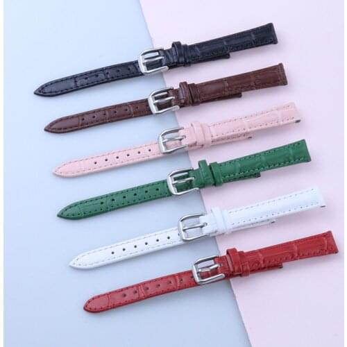 Genuine Leather Strap Women Quality 10mm 12mm 14mm 16mm 18mm 20mm 22mm 24mm Soft Wrist Bamboo Band Bracelet Accessories