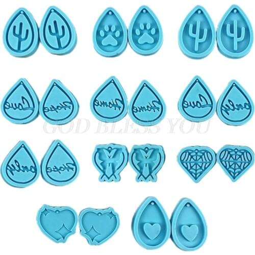 Handmade Earrings Pendant Casting Silicone Mould DIY Crafts Jewelry Making Tool Epoxy Resin Mold Drop Shipping
