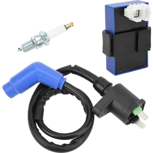 Ignition strobe Car Motorcycle Marine CDI Box Kit with Spark Plug Ignition Coil 30410‑HC4‑770 Replacement for Honda