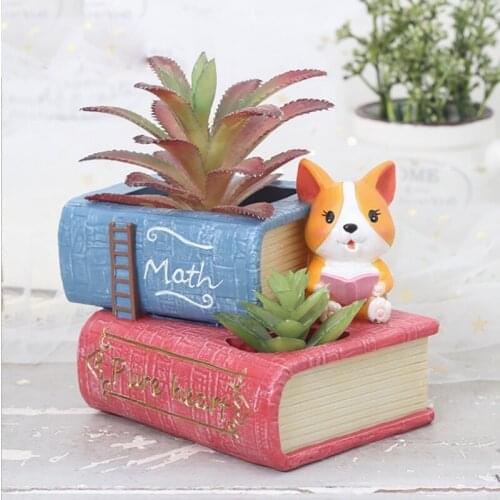 Gardening supplies Flavor Flowerpot Dog Pattern Flowerpot Pen Holder Storage Box Series Flower Pot Home Garden Flower Pots