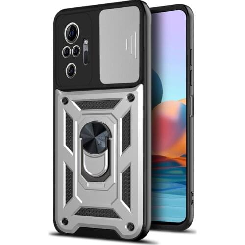 Camera Protection Shockproof Phone Case For Xiaomi 11 Lite Poco X3 NFC Redmi K40 Pro Note 10 9 Pro Soft Ring Holder Cover Bumper
