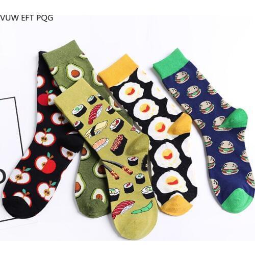 Womens socks neutral fruit hip hop socks personality fashion high street 1Pairs/a Lot