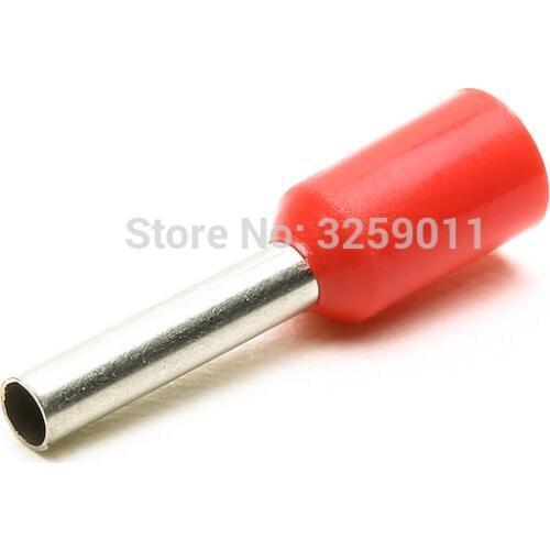 1000PCS EV1010 Electrical wire Connectors Insulated Cord End Wire Ferrules Terminal Block 1.0mm 18 AWG E1010 Assorted Cooper