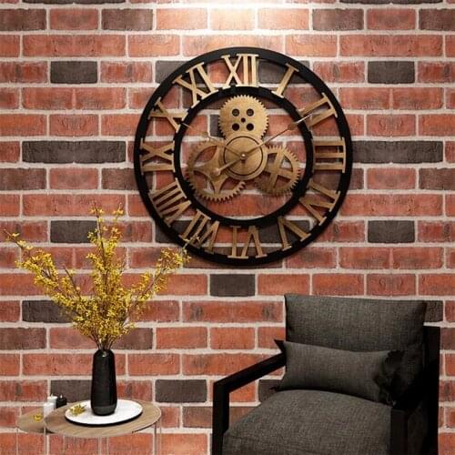 2021New Industrial Gear Wall Clock Decorative Retro MDL Wall Clock Industrial Age Style Room Decoration Wall Art Decor