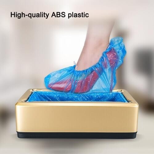 Automatic Shoe Cover Dispenser Shoe Cover Machine Boot Cover Device for 18-48 Size Home Shop and Office Supplies LBShipp