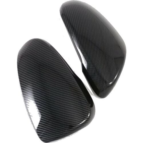For Hyundai Tucson 2015 2016 2017 2018 2019 2020 Carbon Fiber Rearview Side Door Mirrors Cover Trim Mirror Overlay Car styling