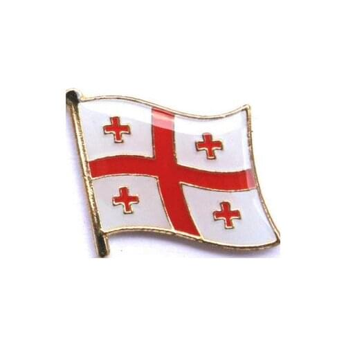 Georgia 300+ Country Flag Lapel Pin Badge Enamel badge brooch Jeans shirt bags Cool Jewelry Gift for girl n boys (10pcs/lot)
