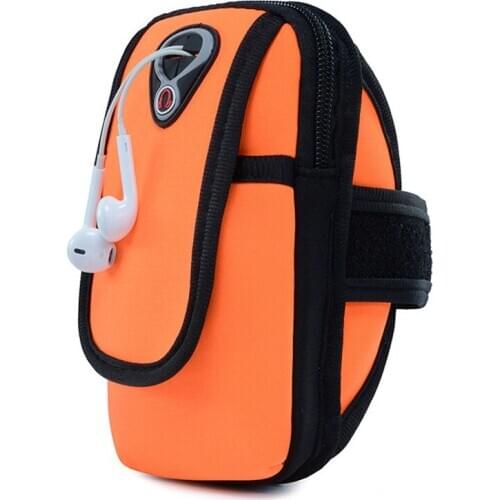 Case For Phone On Hand Universal Sports Armband Case Zippered Fitness Running Arm Band Bag 6.0 ” Pouch For Mobile Phone SALE
