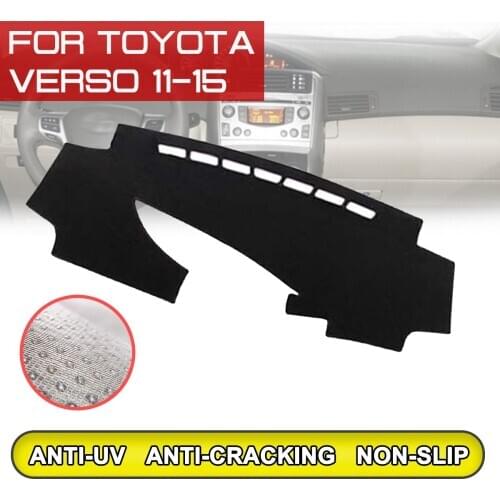 For Toyota Verso MPV 2011 2012 2013 2014 2015 Car Dashboard Mat Anti-dirty Non-slip Dash Cover Mat UV Protection Shade
