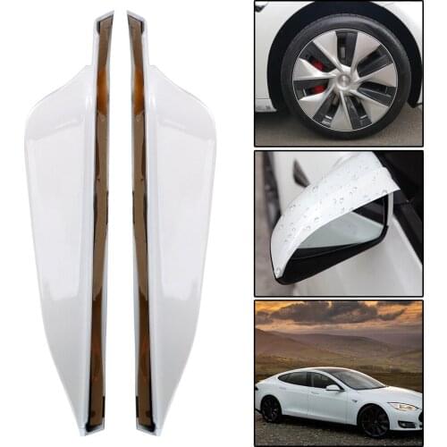 Car Rearview Mirror Rain Eyebrow 2Pcs/set Auto Rear View Side Rain Shield For Tesla Model 3 Sun Visor Shade Protector