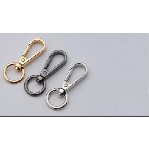 Metal hooks for 12mm~15mm bags handbags shoes belt straps 10pcs/lot swivel buckles for dog leading rope silver black gold bronze
