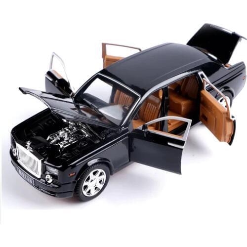 1:32 For Rolls-roy Diecast Alloy Car Model Toys With Pull Back Electronic Toy With Simulation Lights And Music Model Car