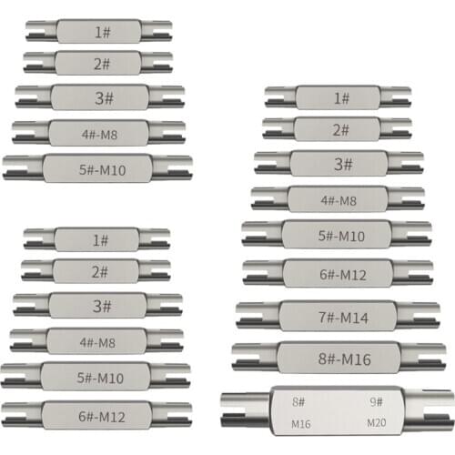 Multi-size Hexagonal Double-end Screw Tap Extractor Steel Broken Head Taps Remover Stripped Set Screw Remove Tools